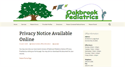 Desktop Screenshot of oakbrookpeds.com